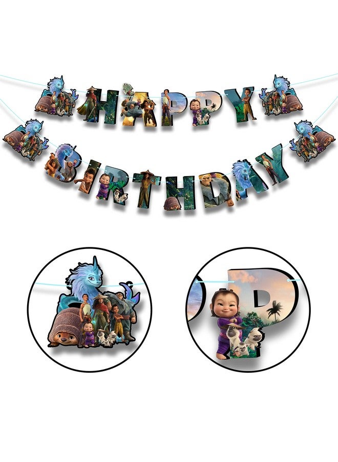 Seyal® Raya and the Last Dragn Happy Birthday Banner - Image 2