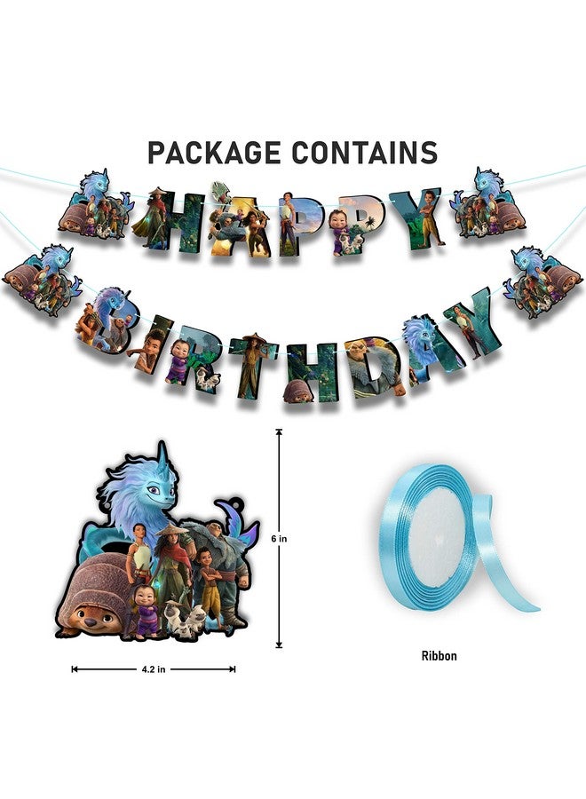 Seyal® Raya and the Last Dragn Happy Birthday Banner - Image 3