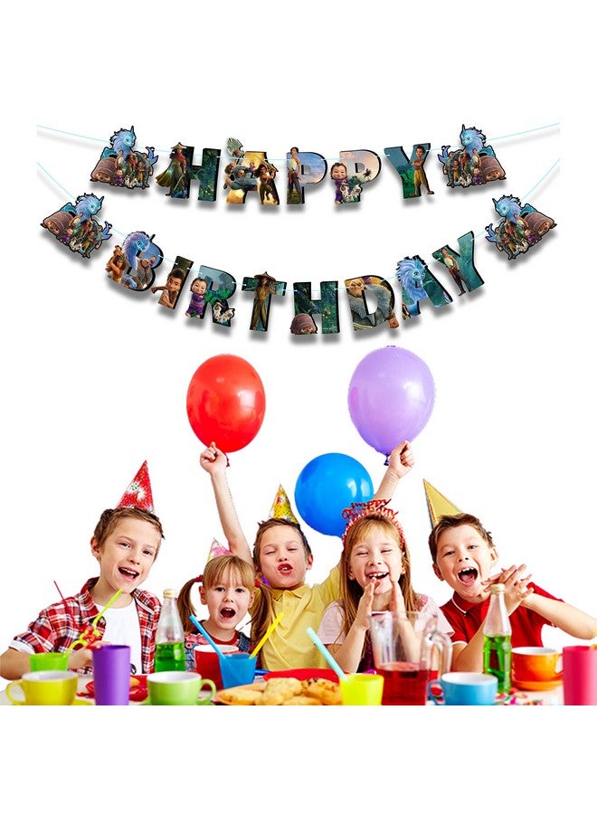 Seyal® Raya and the Last Dragn Happy Birthday Banner - Image 4
