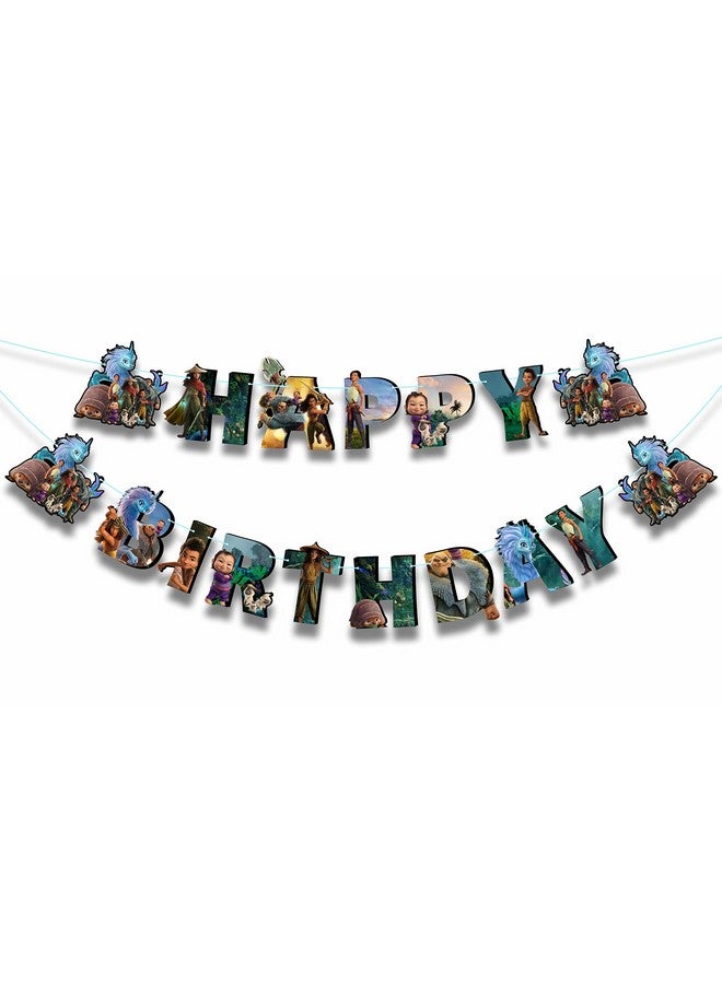 Seyal® Raya and the Last Dragn Happy Birthday Banner - Image 1