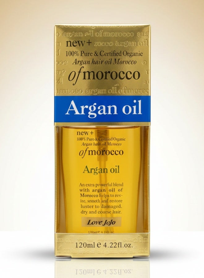 لوف جوجو زيت ارغان المغرب للشعر 120 مل مغذي ومقوي وملمع ومرطب للشعر