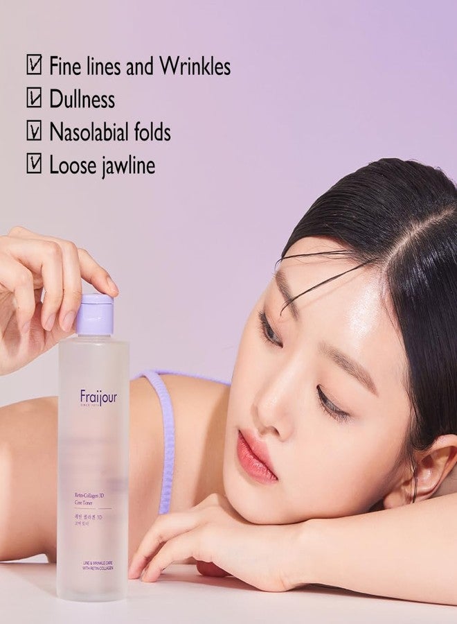Fraijour Retin-Collagen 3D Core Toner – Anti-Aging Korean Toner with Bakuchiol, 7 Types of Collagen & Hyaluronic Acid, Firms Skin & Reduces Pores, Gentle for Sensitive Skin, 8.45 fl.oz. - Image 5