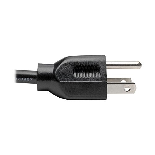 Tripp Lite Standard Computer Power Cord 10A,18AWG (NEMA 5-15P to IEC-320-C13) 15-ft.(P006-015),Black - Image 4