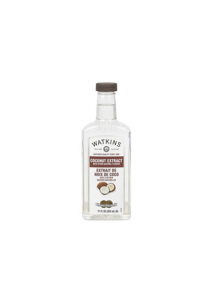 Watkins Coconut Extract, 11 Fl. oz Jar - Natural Flavoring for Baking and Beverages - Image 1