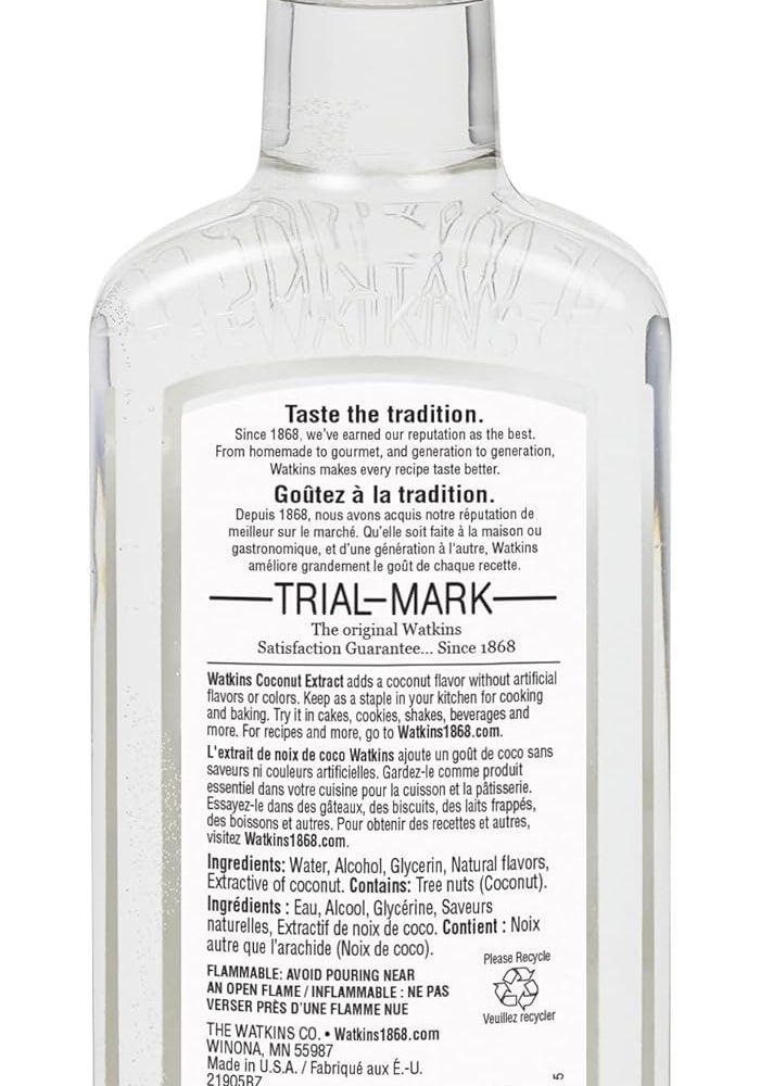 Watkins Coconut Extract, 11 Fl. oz Jar - Natural Flavoring for Baking and Beverages - Image 2