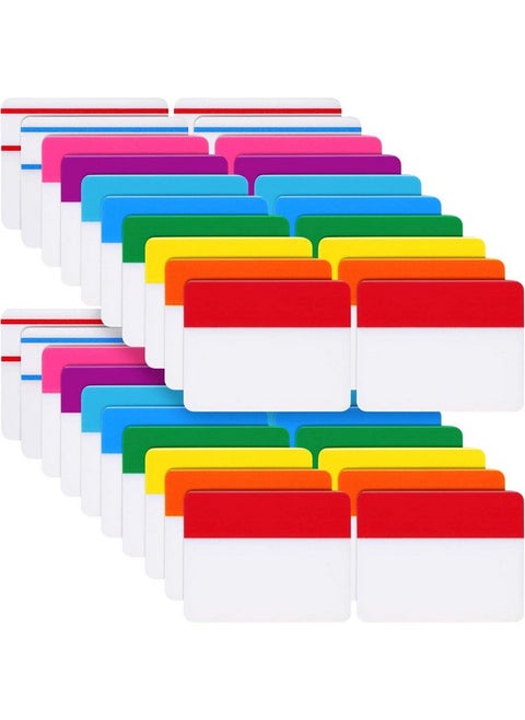 800 Pieces File Tabs Sticky Index Tabs Writable And Repositionable Filing Tabs Flags For Pages Or Book Markers Reading Notes Classify Files 40 Sets (Fresh Colors)