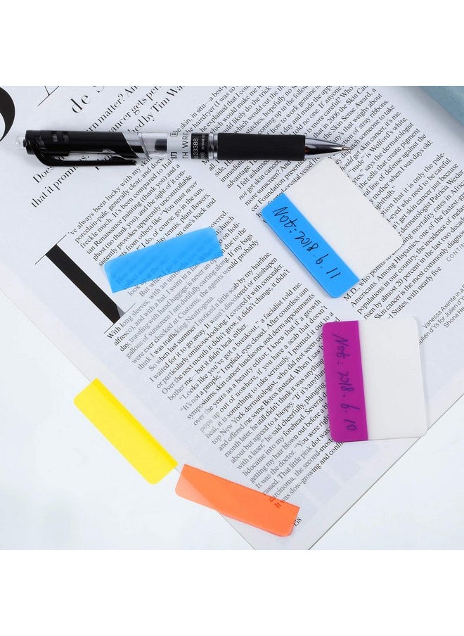 Jovitec - 800 Pieces File Tabs Sticky Index Tabs Writable And Repositionable Filing Tabs Flags For Pages Or Book Markers Reading Notes Classify Files 40 Sets (Fresh Colors) - Image 1