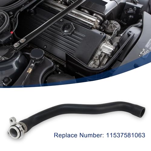 Bomunik Aluminum Fitting Assembly Radiator Coolant Hose for BMW F10 528i 2011 L6 3.0L, Thermostat to Cylinder Head, Replacement: 11537581063 - Image 3