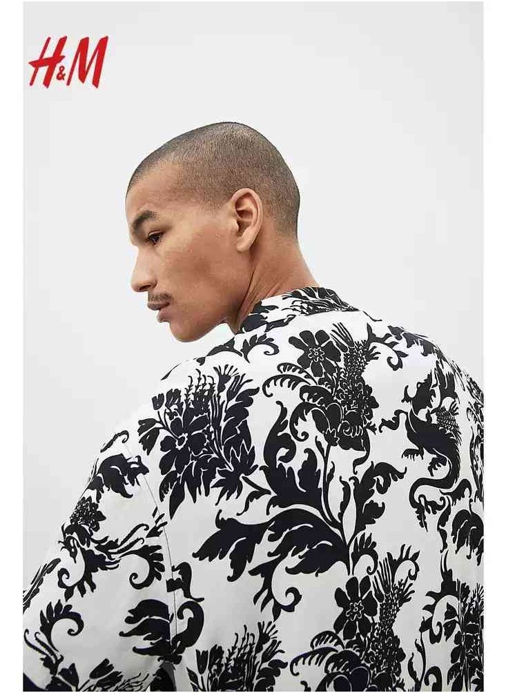 H and M - HM Autumn New Casual Loose Short Sleeved Shirt - Image 1