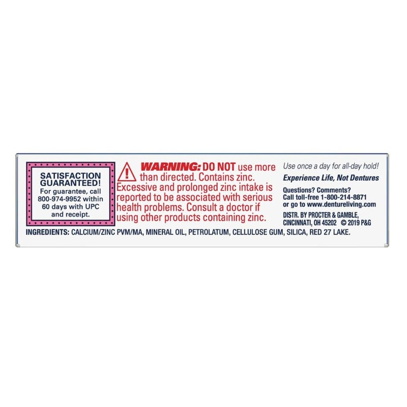 Fixodent Secure Denture Adhesive Cream, 0.6 oz (Pack of 2) - Image 3