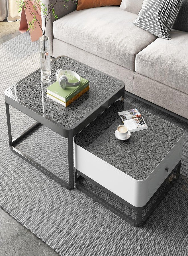 Decotalk Black Granite Contact Paper Terrazzo Wallpaper Stick and Peel Black Countertop Contact Paper Waterproof Counter Top Vinyl Wrap 17.7x120 Inch Peel and Stick Countertops Granite Counter Cover - Image 5