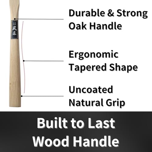 RANSHOU Japanese Carpenter Hammer GENNO 570g / 20 oz Heavy Duty Double Face Woodworking Hammer Wood Handle for Chisel, Japanese Hand Plane, Nail, Made in JAPAN - Image 5