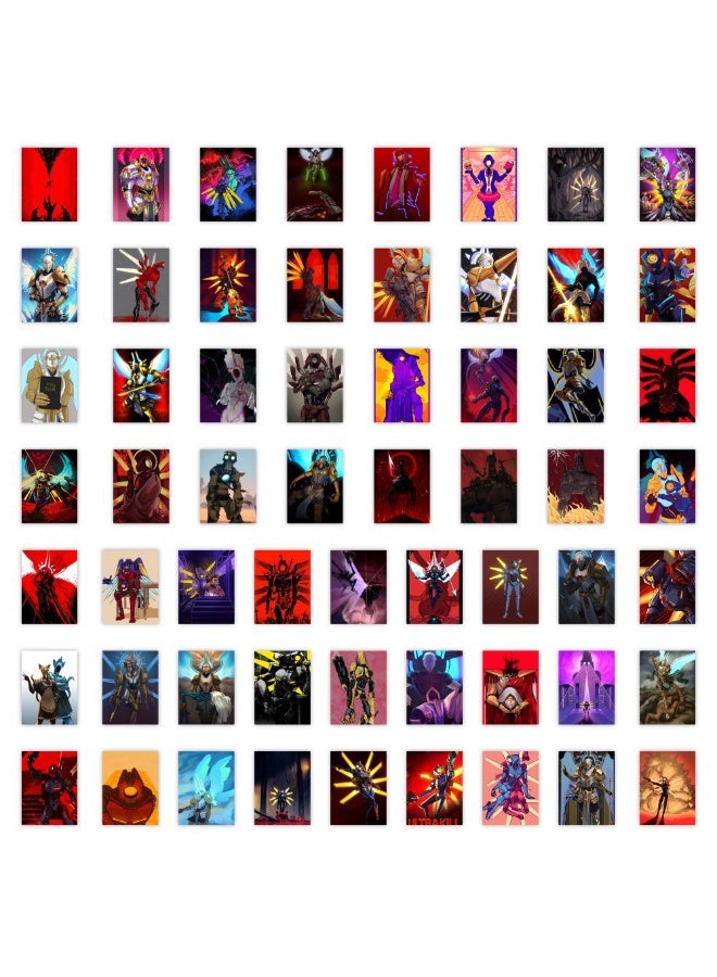 NIBEMINENT 63 قطعة مجموعة ملصقات ULTRAKILL المقاومة للماء، طباعة عالية الدقة بألوان زاهية، مناسبة للكمبيوتر المحمول، لوح التزلج، الأمتعة، زجاجة الماء، الجيتار، الأعمال اليدوية - Image 3