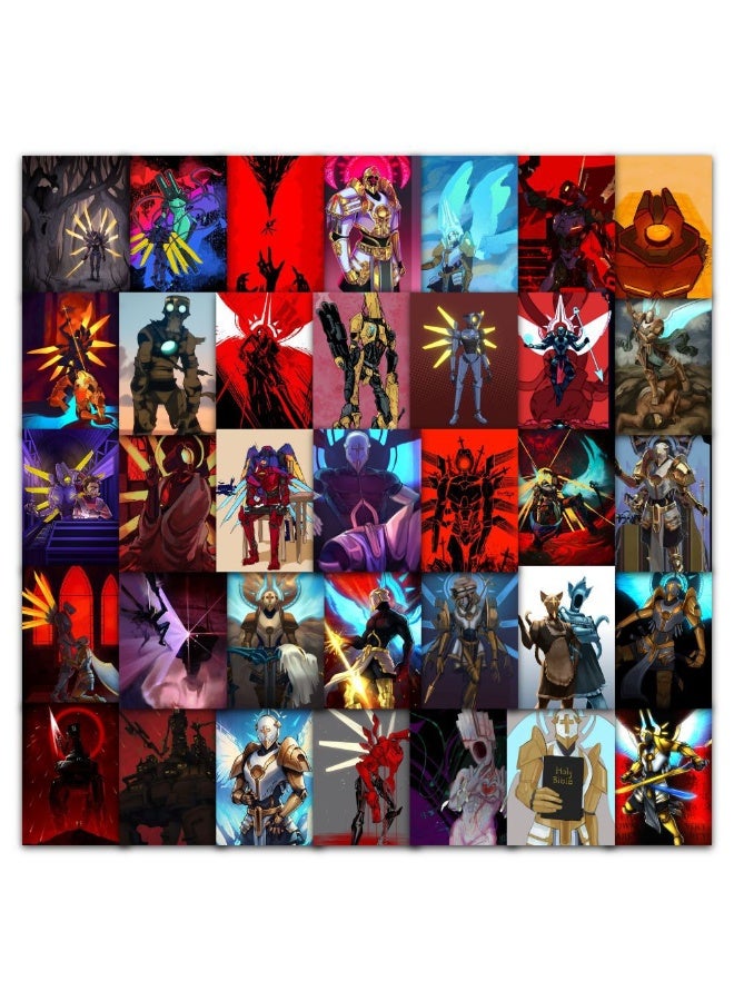 NIBEMINENT 63 قطعة مجموعة ملصقات ULTRAKILL المقاومة للماء، طباعة عالية الدقة بألوان زاهية، مناسبة للكمبيوتر المحمول، لوح التزلج، الأمتعة، زجاجة الماء، الجيتار، الأعمال اليدوية - Image 2