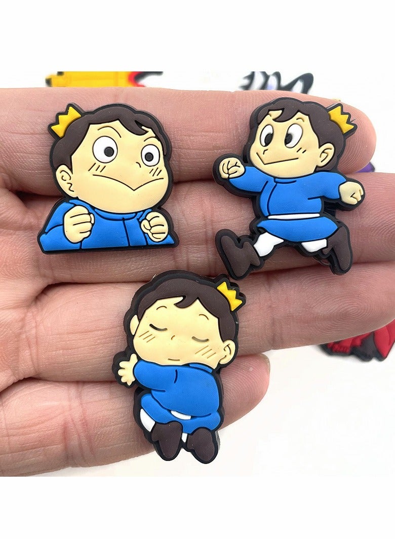 Excefore 10PCS Croc Charms King, Anime Shoes Decorations Charm for Croc Accessories PVC Clog Pins Shoe Charms Fit Croc Sandals Bracelets Ornaments Gift Birthday Party Favors Supplies - Image 3