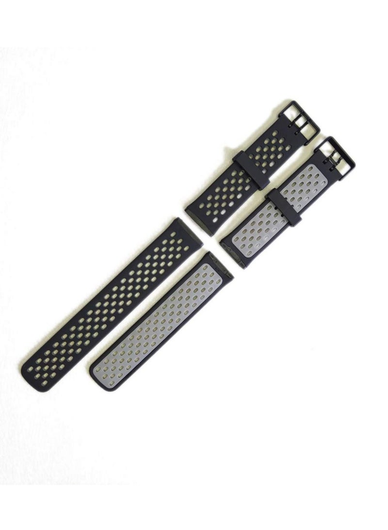 Excefore Replacement Bands, Sport Bands Compatible with Fitbit Versa 3, Soft Durable TPU Waterproof Wristbands Replacement Straps for Fitbit Sense 2/Sense/Versa 3&Versa 4 Women Men - Image 2