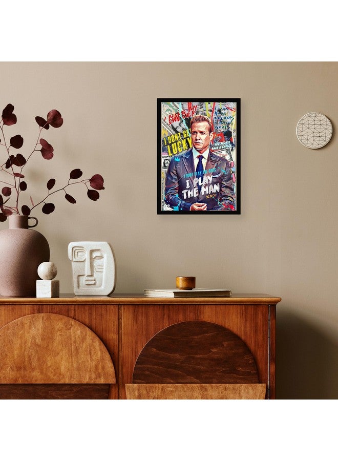 CodersParadise Wood Harvey Spectre Wall Poster Frames | 8X12 Inch (A4 Size) | Hanging Wall Artwork Frames For Home - Image 3