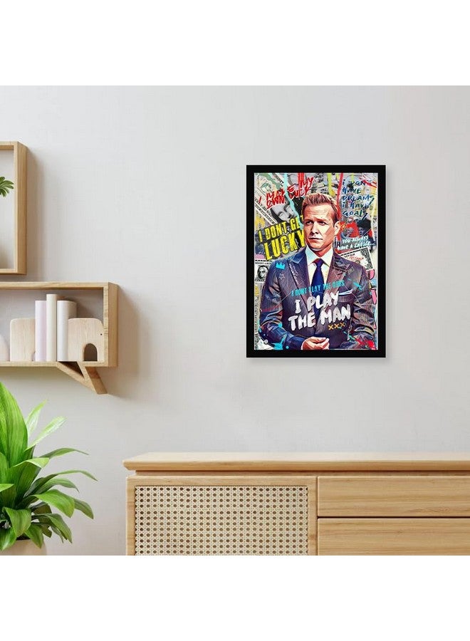 CodersParadise Wood Harvey Spectre Wall Poster Frames | 8X12 Inch (A4 Size) | Hanging Wall Artwork Frames For Home - Image 2