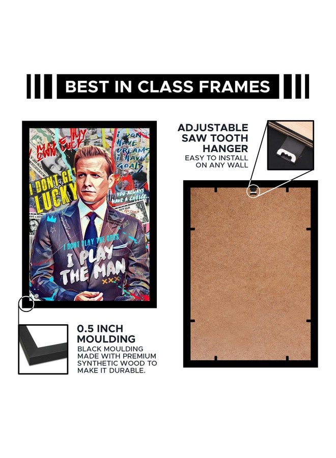 CodersParadise Wood Harvey Spectre Wall Poster Frames | 8X12 Inch (A4 Size) | Hanging Wall Artwork Frames For Home - Image 5