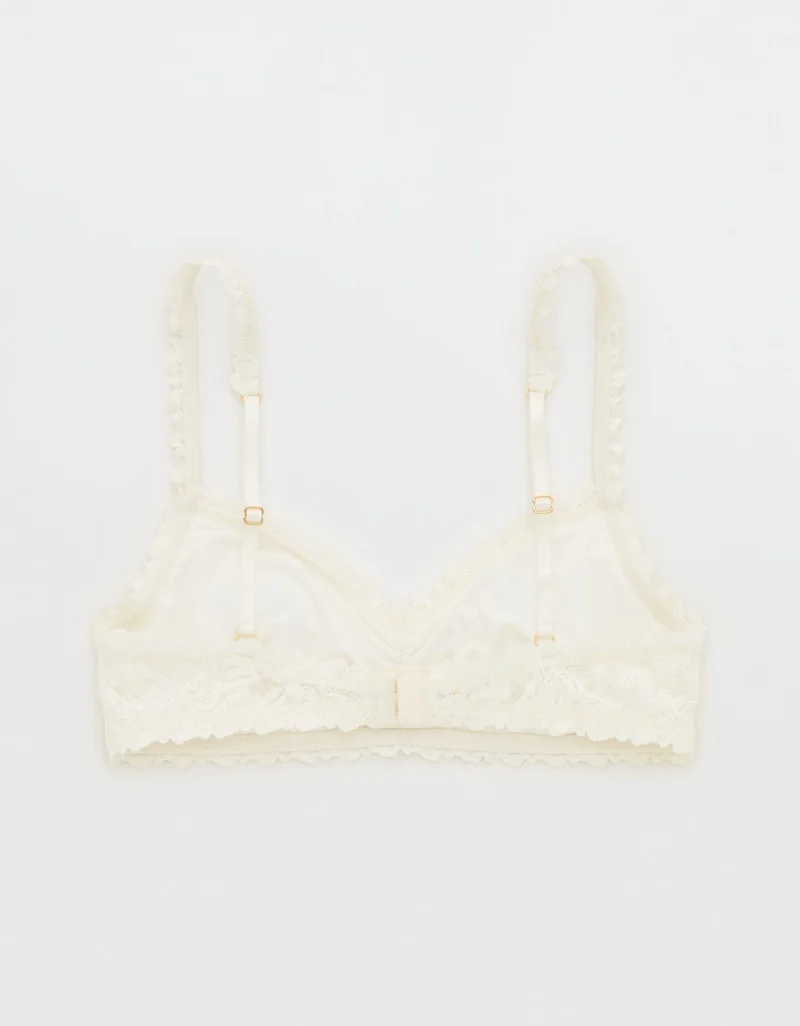 Aerie  Show Off Rosey Lace Padded Plunge Bralette for Women | Best Price UAE