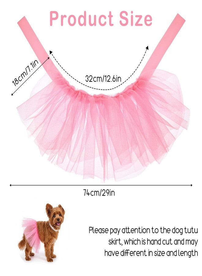 Yolev Dog Tutu, Pink Tutu for Dogs,Dog Tutus for Small Dogs,for Small Medium-Sized Pets,Cute DogCostume Skirt Dresses Puppy Outfits for Birthday Wedding Halloween Party Photo Prop Supplies - Image 3