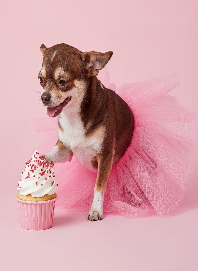 Yolev Dog Tutu, Pink Tutu for Dogs,Dog Tutus for Small Dogs,for Small Medium-Sized Pets,Cute DogCostume Skirt Dresses Puppy Outfits for Birthday Wedding Halloween Party Photo Prop Supplies - Image 5