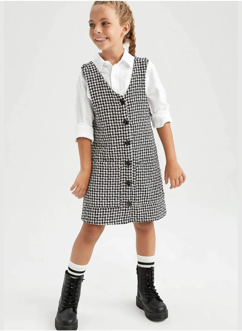 DeFacto 2 Pack Girl Salopet Woven set