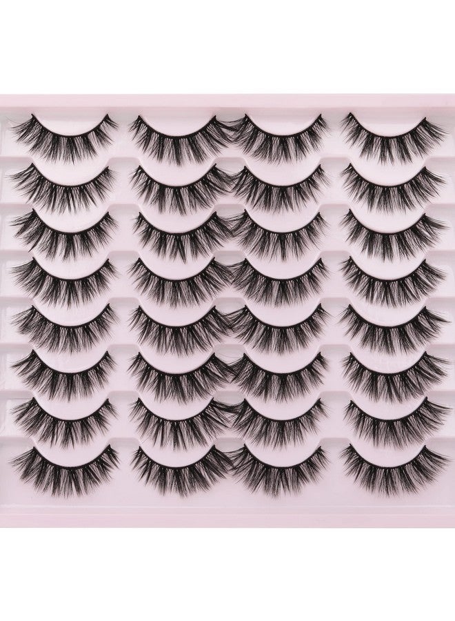 جيمير رموش عين القطة من المينك الصناعي من Wispy رموش صناعية كثيفة متقاطعة ذات مظهر طبيعي مصنوعة يدويًا بجودة عالية وقابلة لإعادة الاستخدام، عبوة مكونة من 16 زوجًا - Image 5