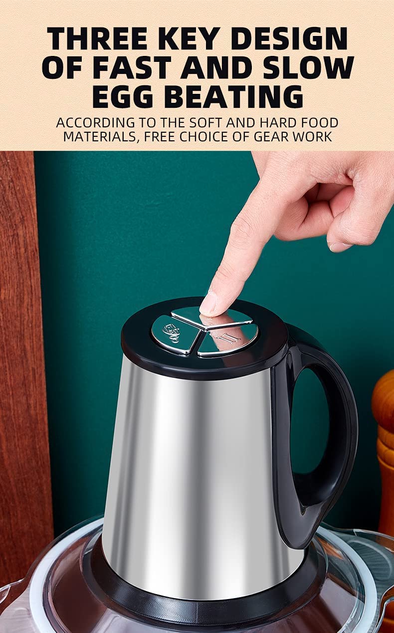 olpad Meat Mincer Machine ElectricKeema MachineElectric Meat Grinder Machine Food Chopper Meat Vegetables Onion Slicer Dicer Fruit and Nuts Blender 250 Watt 2 L Capacity - Image 4