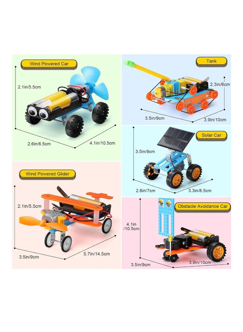 Science Experiment Set for Kids, 5 Set Science Experiments Project, Learning & Education Robot Toys Craft Kits for Boys Girls, Educational STEM Toys DIY Robot Building Set for Kids - Image 2