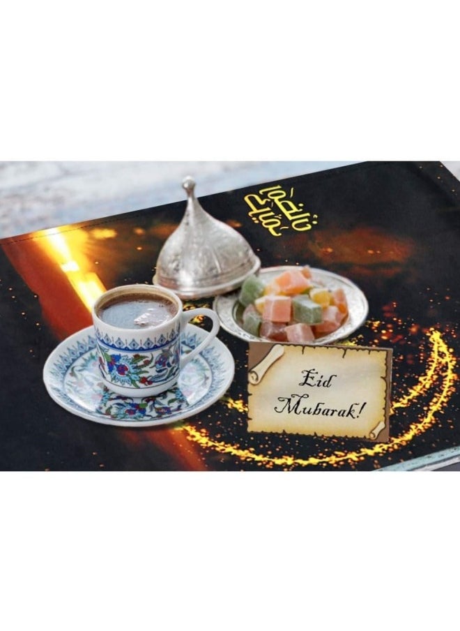 GGEROU - Ramadan Table Runner Eid Mubarak Table Runner Ramadan Eid Mubarak Decorations for Home Happy Ramadan MubarakParty Supplies 12 x 70 Inch - Image 1