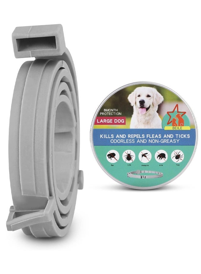 HY Natural Naturally Effective Flea and Tick Collar for Dogs 8 Months Waterproof Protection and Adjustable Design (1 Pack) - Image 1