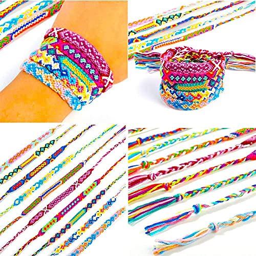 Aakriti Cotton Rainbow Embroidery Floss Skeins for Friendship Bracelets, Cross Stitch, DIY Craft Work - 50Pcs Mixed Color Thread (Multicolor, 60 Gram) - Image 5