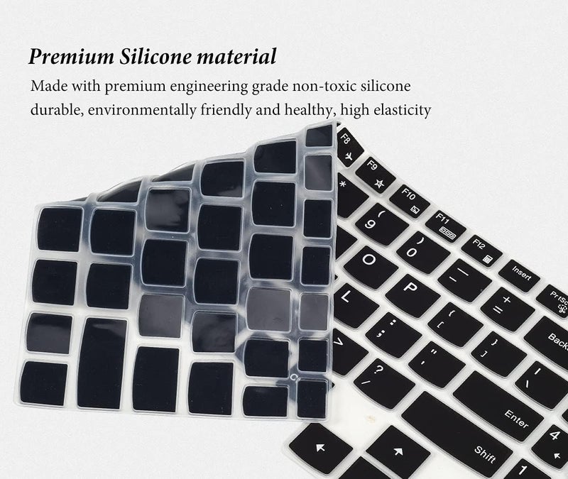 Saco غطاء واقي للوحة مفاتيح اللابتوب لجهاز Lenovo LOQ 15.6 بوصة 2024|Legion 5|Lenovo Legion 5 Pro/Legion Slim 5 5i 16 بوصة|Lenovo ideaPad Gaming 3 3i 15.6 بوصة - أسود - Image 5