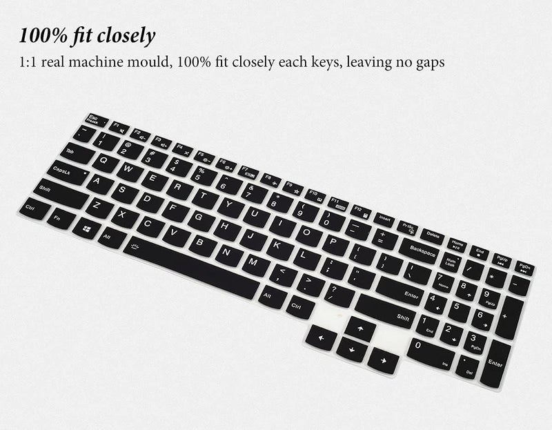 Saco غطاء واقي للوحة مفاتيح اللابتوب لجهاز Lenovo LOQ 15.6 بوصة 2024|Legion 5|Lenovo Legion 5 Pro/Legion Slim 5 5i 16 بوصة|Lenovo ideaPad Gaming 3 3i 15.6 بوصة - أسود - Image 4