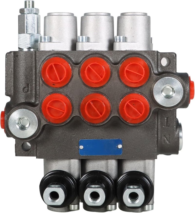 marddpair 3 Spool Hydraulic Directional Control Valve - Double Acting, 13 GPM, 3600 PSI, BSPP Ports for Tractors and Loaders - Image 4