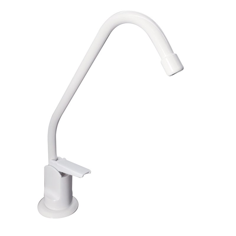 Westbrass Westbrass D2031-NL-50 8"" Touch-Flo Style Pure Cold Water Dispenser Faucet  1-Pack  Powder Coat White - Image 1