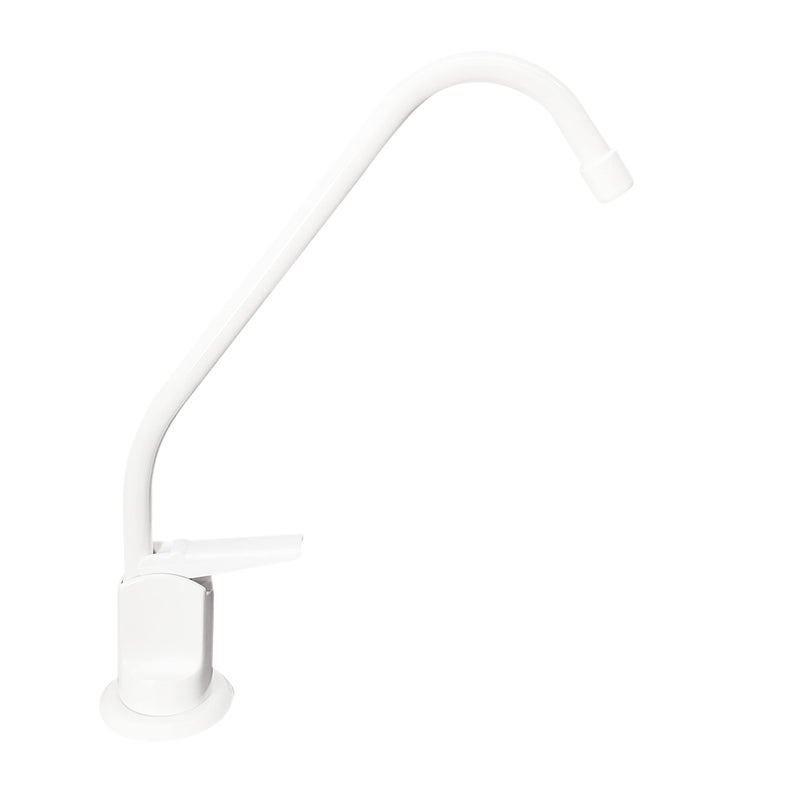 Westbrass Westbrass D2031-NL-50 8"" Touch-Flo Style Pure Cold Water Dispenser Faucet  1-Pack  Powder Coat White - Image 5