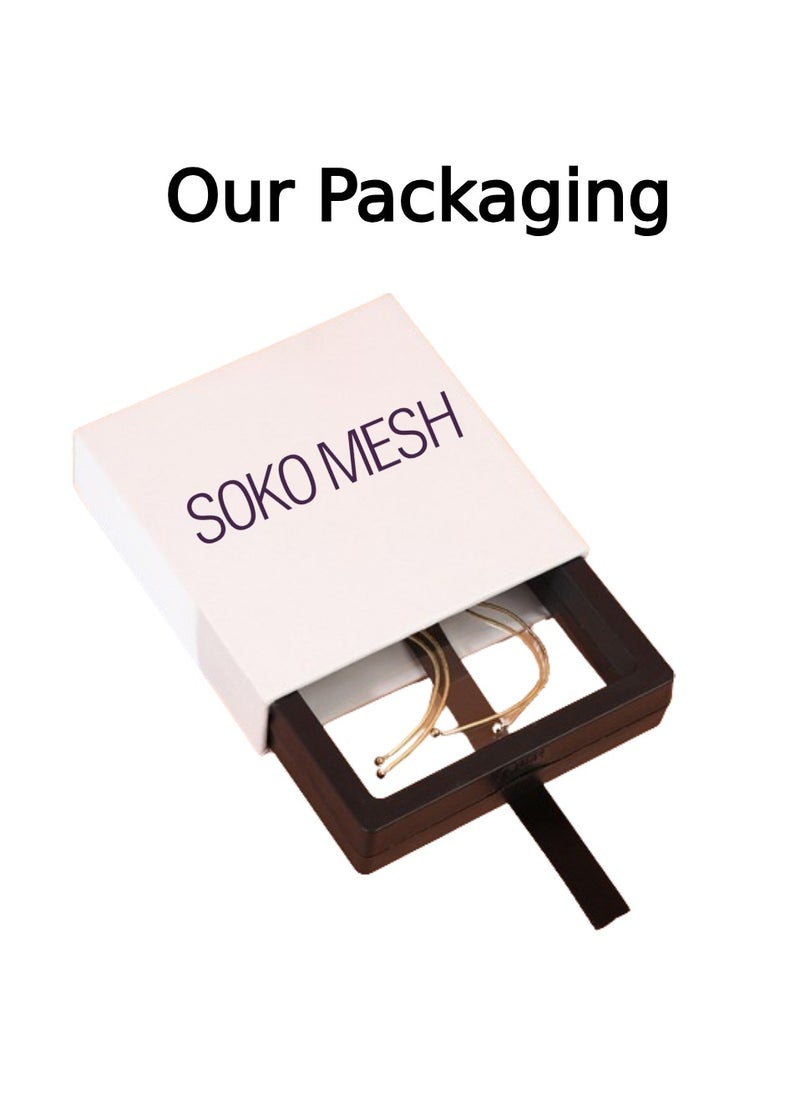 Soko Mesh - 18k Gold Ring - Exquisite Women's Jewelry, Wedding Band, Luxury Fashion Accessory, Handcrafted Gold Ring, Timeless and Elegant Design, Perfect Gift for Her, Fine Jewelry Collection - Image 1