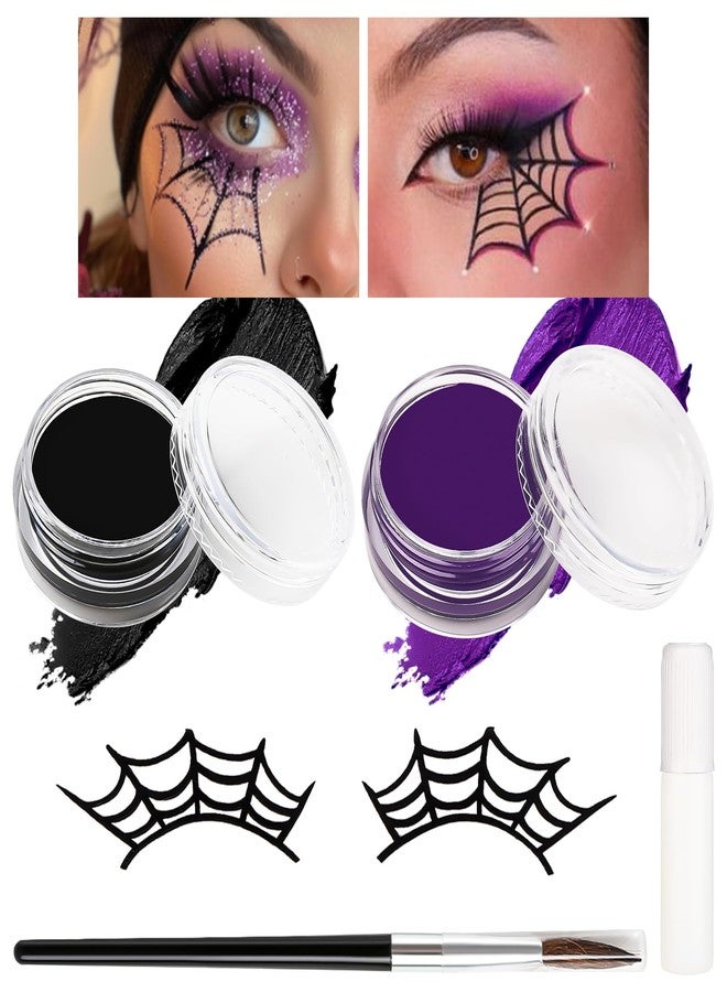 BOBISUKA Halloween Face Body Paint Kit, Professional Oil Based Face Painting for Witch Ursula Spider Skull Skeleton Clown Goth Costume Cosplay Stage SFX Makeup - Image 1