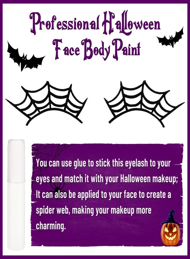 BOBISUKA Halloween Face Body Paint Kit, Professional Oil Based Face Painting for Witch Ursula Spider Skull Skeleton Clown Goth Costume Cosplay Stage SFX Makeup - Image 2
