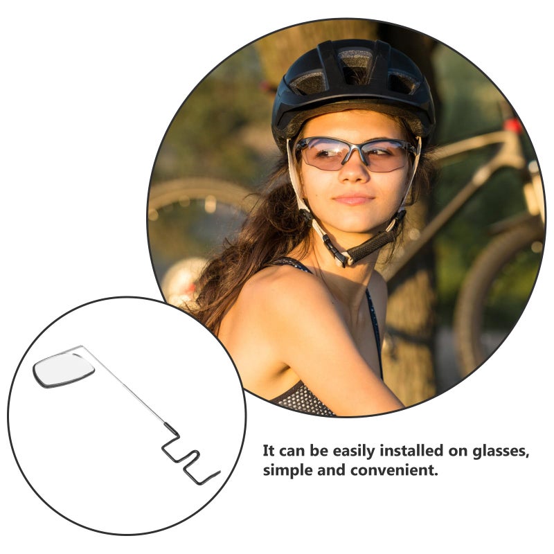 Adjustable Bicycle Rear View Mirror For Cycling Helmets Mountain Bike Glasses Black - Image 4