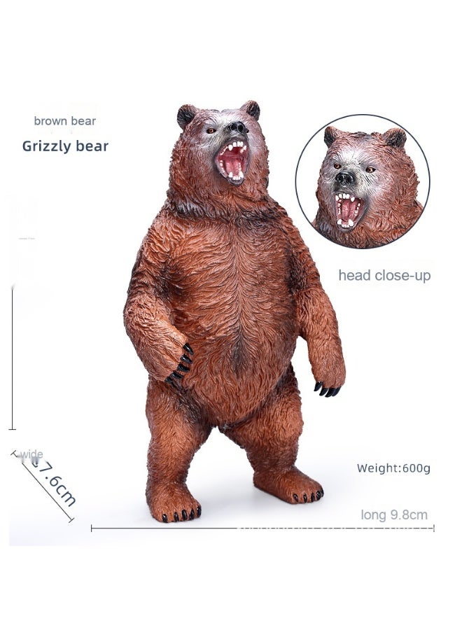 NIBEMINENT Realistic Wild Animal Model - Brown Bear