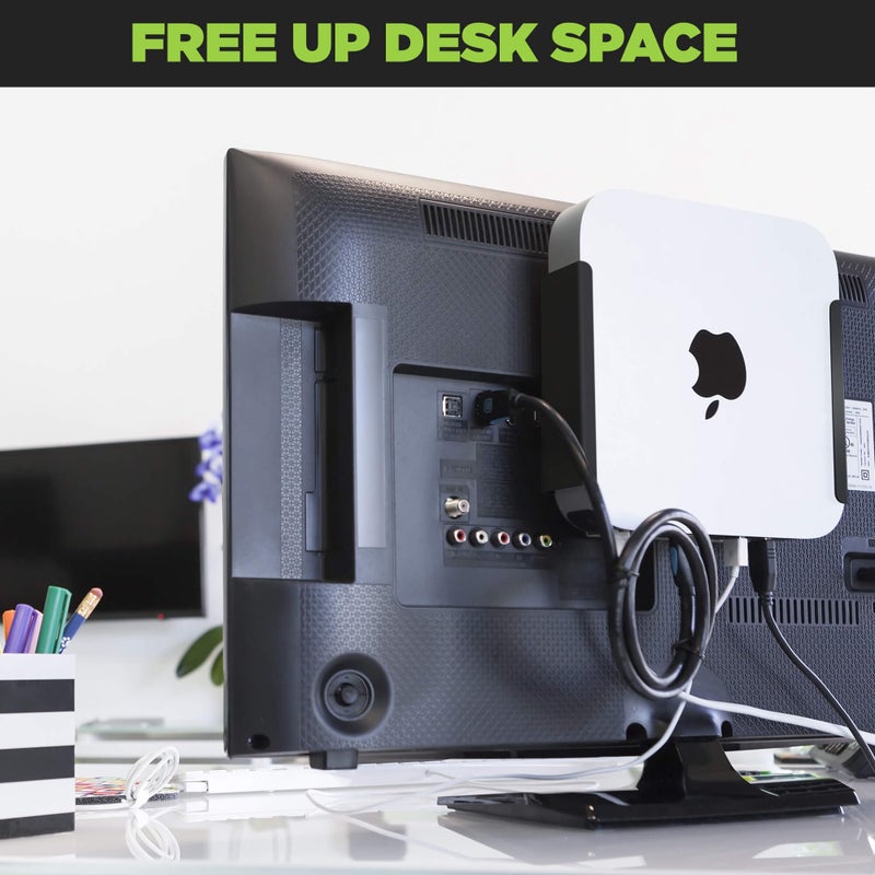 HIDEit Mounts MiniU Bracket for Mac mini - US Patent, American Company - Steel Wall Mount, Under Desk Mount, VESA Monitor Mount for Mac mini - Compatible with Mac mini M1 - Image 2