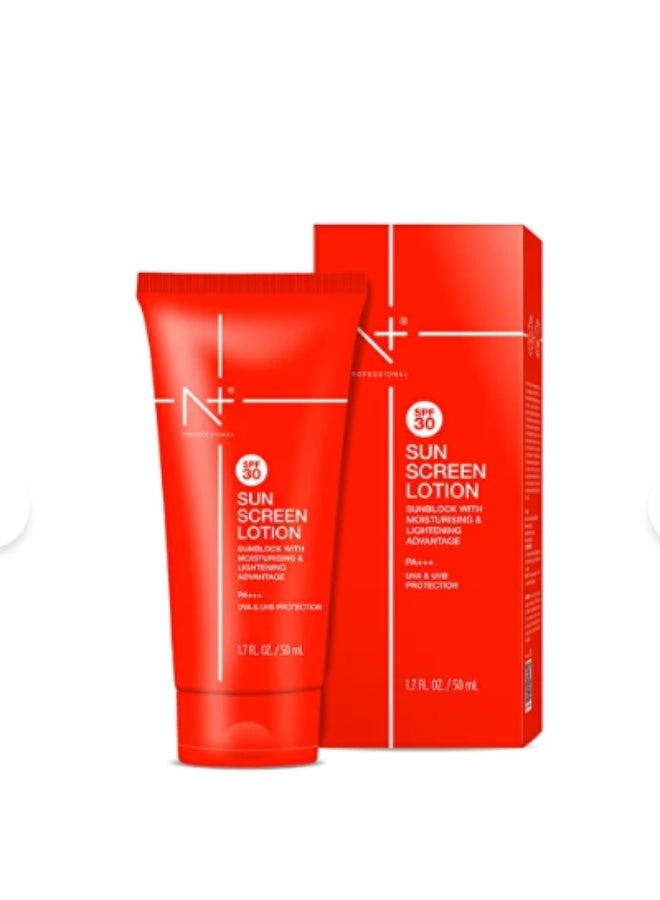 N+ Professional SPF 30 Sun Screen Lotion (50 Ml)