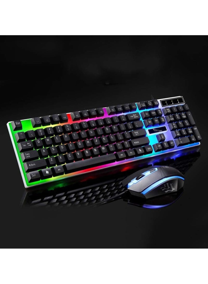 KUYING Gaming Keyboard and Gaming Mouse Mechanical feel USB Wired LED Backlit Keyboard Mouse Set  - Image 2