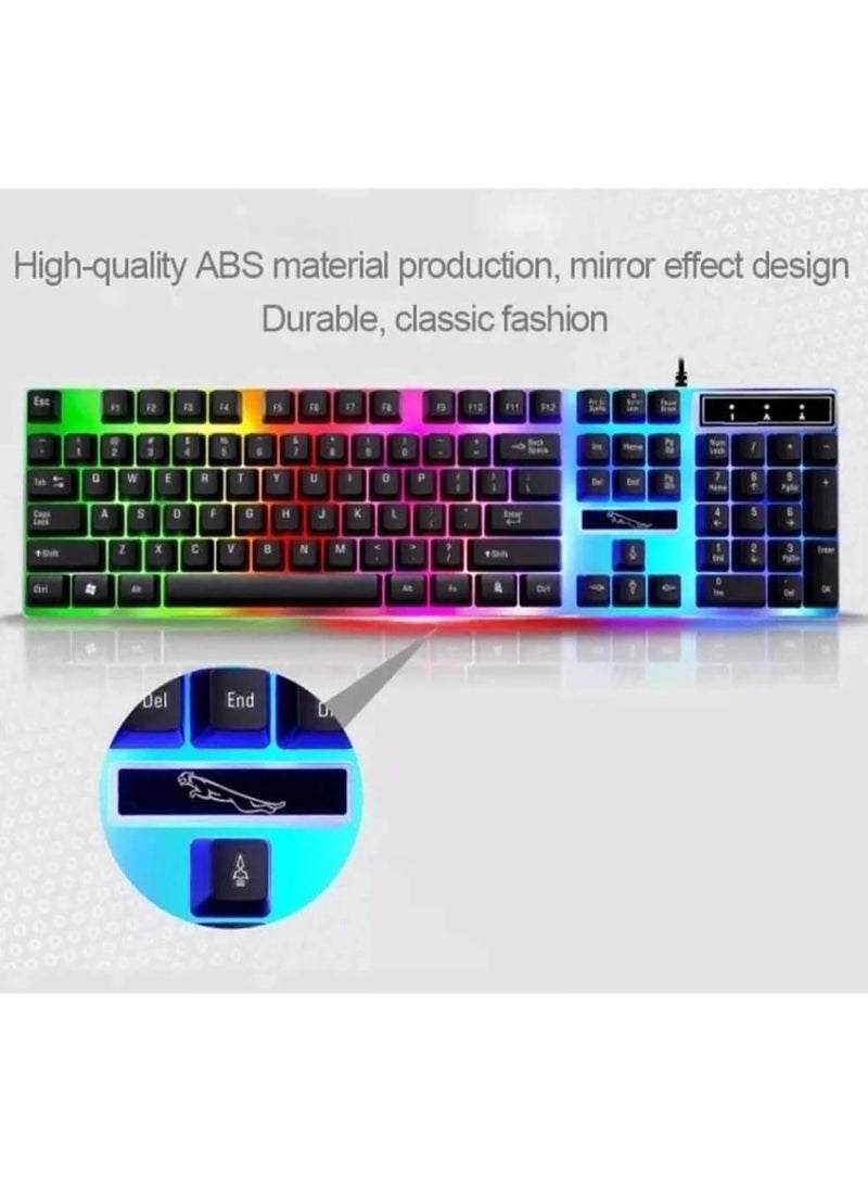 KUYING Gaming Keyboard and Gaming Mouse Mechanical feel USB Wired LED Backlit Keyboard Mouse Set  - Image 4