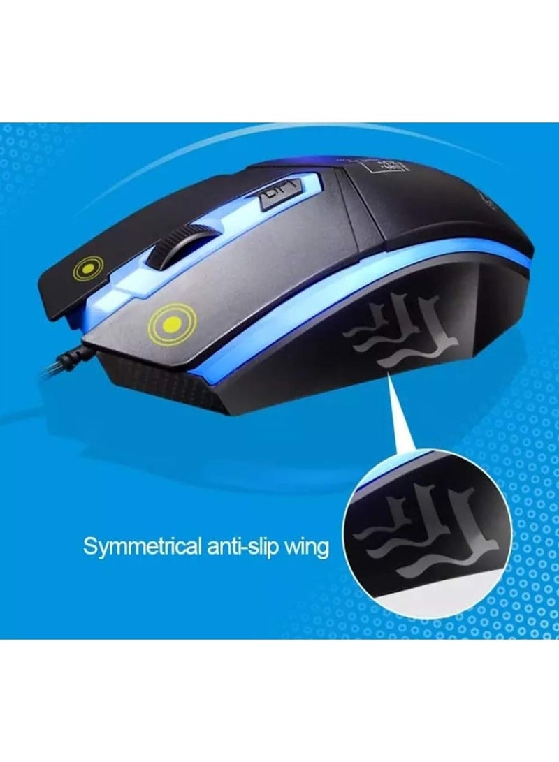 KUYING Gaming Keyboard and Gaming Mouse Mechanical feel USB Wired LED Backlit Keyboard Mouse Set  - Image 5
