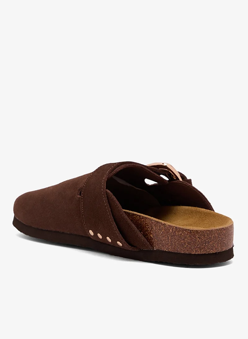 Only  Adjustable Buckle Strap Mules Sandals for Women | Best Price UAE
