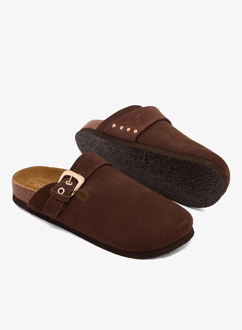 Only  Adjustable Buckle Strap Mules Sandals for Women | Best Price UAE